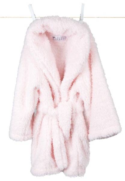 Little Giraffe Robe de Chambre Rose Chenille - 2/4 ans